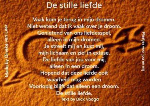 1001 Gedichten & Gedichtjes - Gedicht 'De stille liefde' door djdick