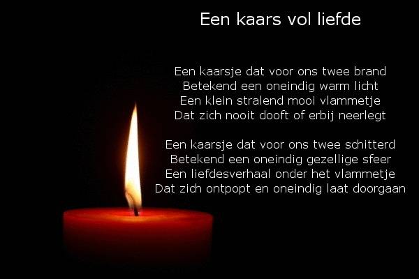 Fonkelnieuw 1001 Gedichten & Gedichtjes - Gedicht 'Een kaars vol liefde' door AM-57