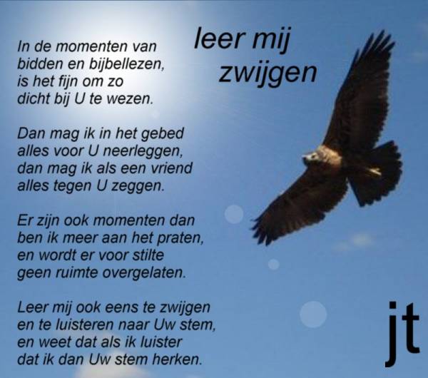 Verwonderend 1001 Gedichten & Gedichtjes - Gedicht 'leer mij zwijgen' door DH-52