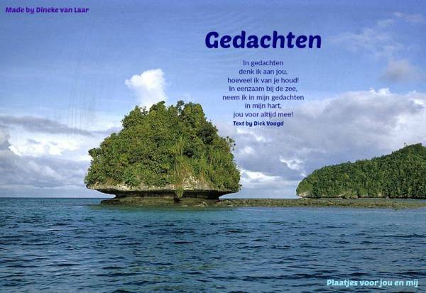 1001 gedichten & gedichtjes - gedicht 'gedachten' door djdick